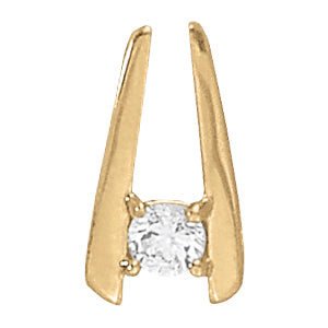 Round Diamond Solitaire Pendant · 0.33 ct tw