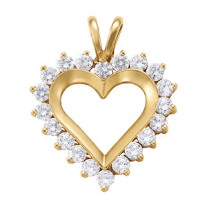 Heart Diamond Pendant · 1.00 ct tw