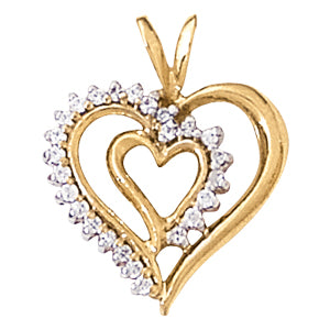 Heart Diamond Pendant · 0.25 ct tw