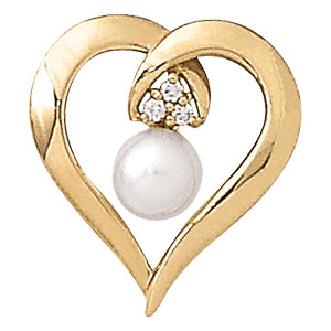 Pearl Gemstone Pendant · 0.07 ct tw