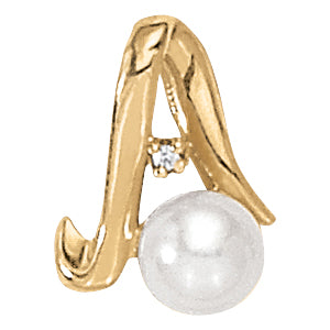 Pearl Gemstone Pendant · 0.01 ct tw