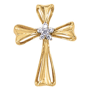 Religious Crosses Diamond Pendant · 0.13 ct tw