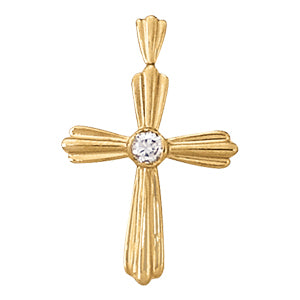 Religious Crosses Diamond Pendant · 0.15 ct tw