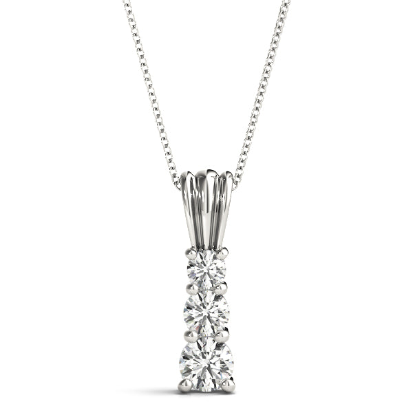 Three-Stone Diamond Pendant · 1.00 ct tw