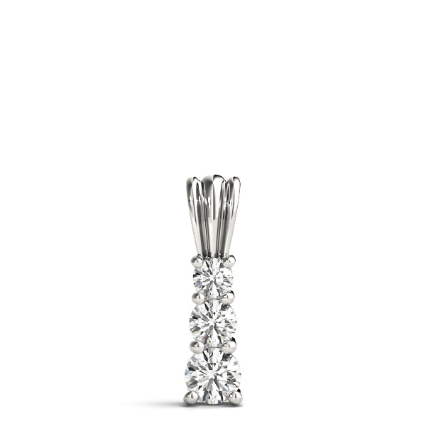 Three-Stone Diamond Pendant · 0.75 ct tw
