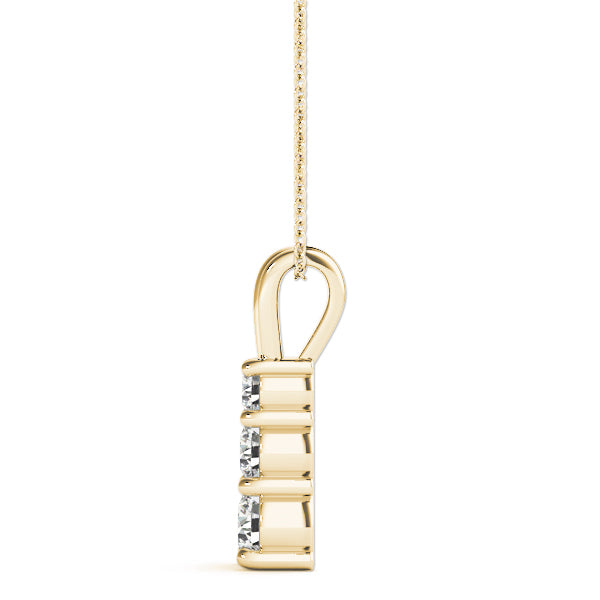 Three-Stone Diamond Pendant · 0.75 ct tw