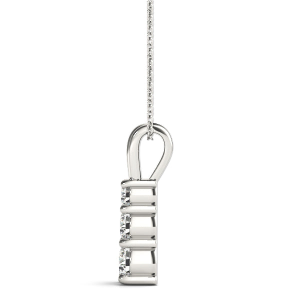 Three-Stone Diamond Pendant · 0.50 ct tw