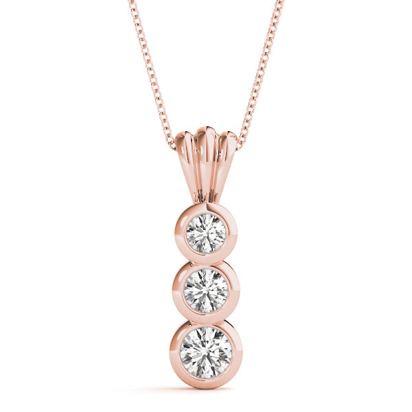 Three-Stone Diamond Pendant · 0.25 ct tw