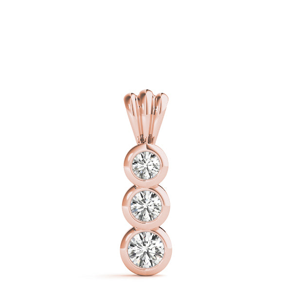 Three-Stone Diamond Pendant · 0.25 ct tw