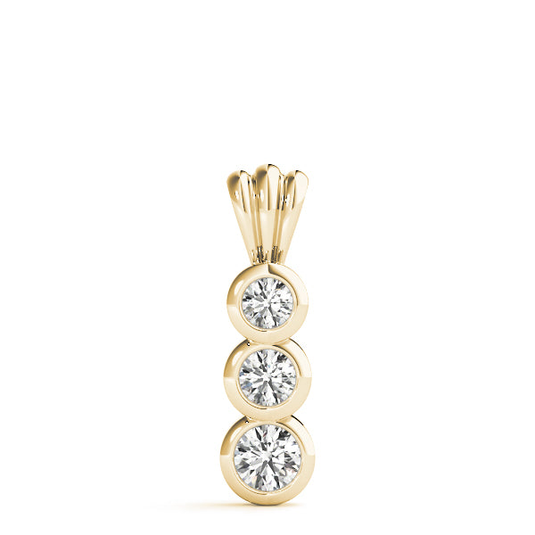 Three-Stone Diamond Pendant · 0.25 ct tw