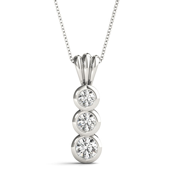 Three-Stone Diamond Pendant · 0.25 ct tw
