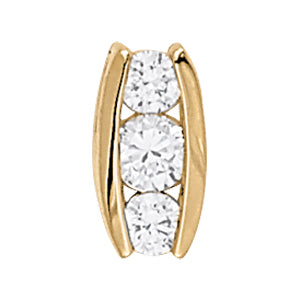 Three-Stone Diamond Pendant · 0.49 ct tw
