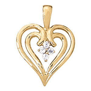 Heart Diamond Pendant · 0.10 ct tw