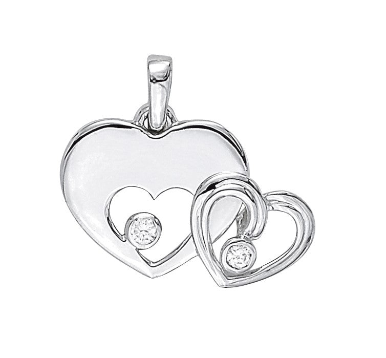 Heart Diamond Pendant · 0.18 ct tw