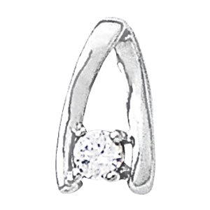 Diamond Solitaire Pendant · 0.12 ct tw
