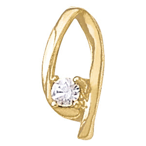 Diamond Solitaire Pendant · 0.12 ct tw