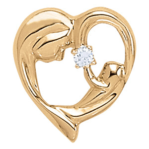 Heart Diamond Pendant · 0.10 ct tw