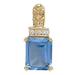 Emerald Gemstone Pendant · 0.06 ct tw