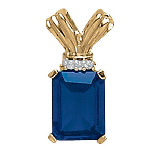 Emerald Gemstone Pendant · 0.02 ct tw