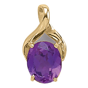 Oval Gemstone Pendant