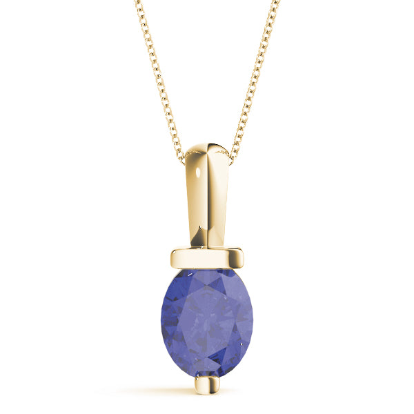 Oval Gemstone Pendant