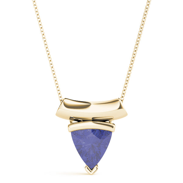Trillion Gemstone Pendant