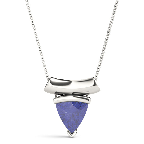 Trillion Gemstone Pendant