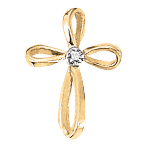 Religious Crosses Diamond Pendant · 0.01 ct tw