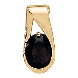 Oval Gemstone Pendant