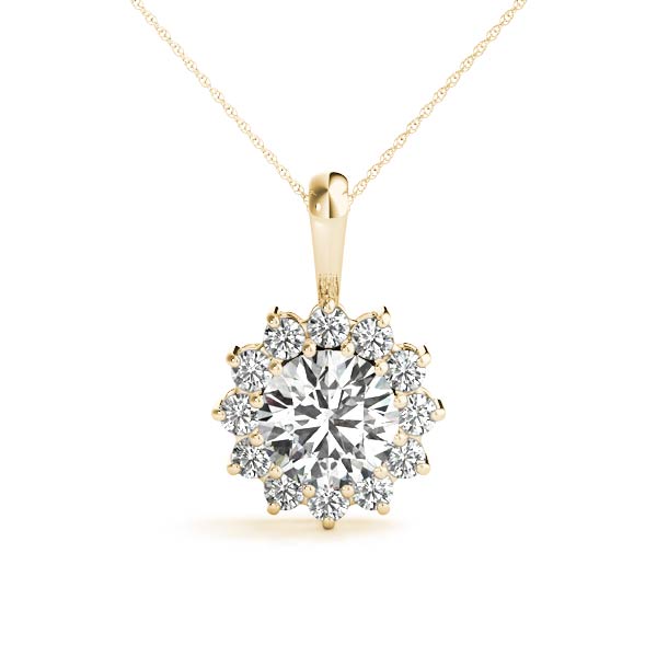 Round Gemstone Pendant · 0.36 ct tw
