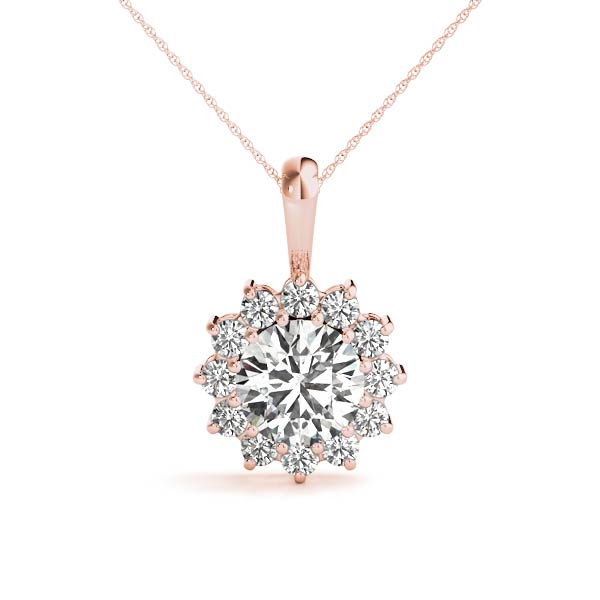 Round Gemstone Pendant · 0.36 ct tw