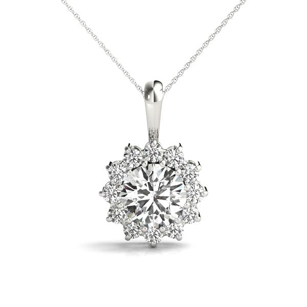 Round Gemstone Pendant · 0.36 ct tw