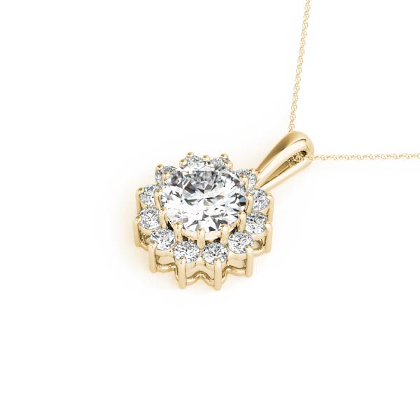 Round Gemstone Pendant · 0.36 ct tw