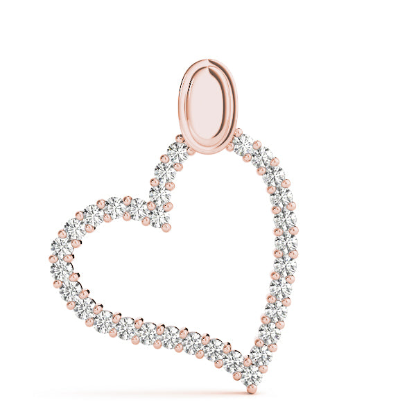 Heart Diamond Pendant · 1.08 ct tw