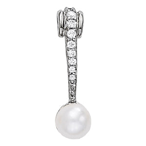 Pearl Gemstone Pendant · 0.13 ct tw