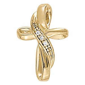 Religious Crosses Diamond Pendant · 0.01 ct tw