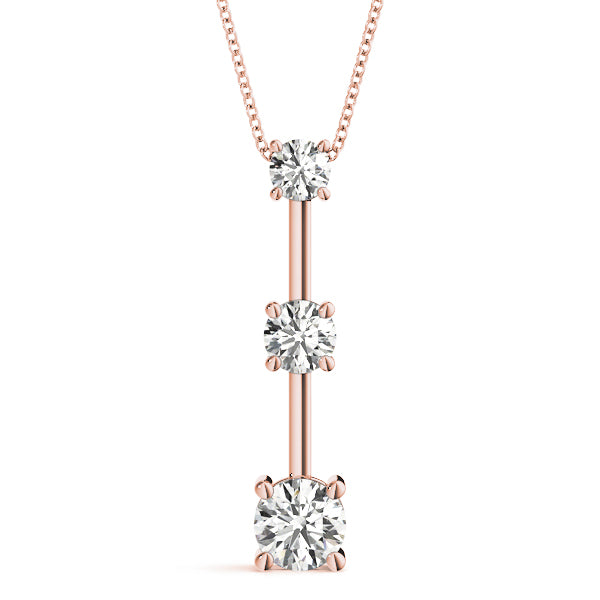 Three-Stone Diamond Pendant · 1.00 ct tw