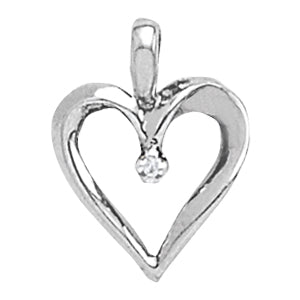 Heart Diamond Pendant · 0.01 ct tw