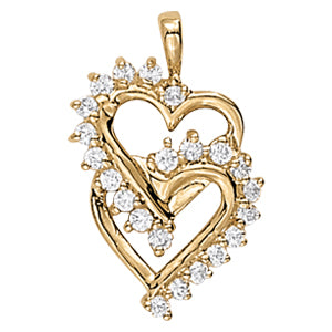 Heart Diamond Pendant · 0.47 ct tw
