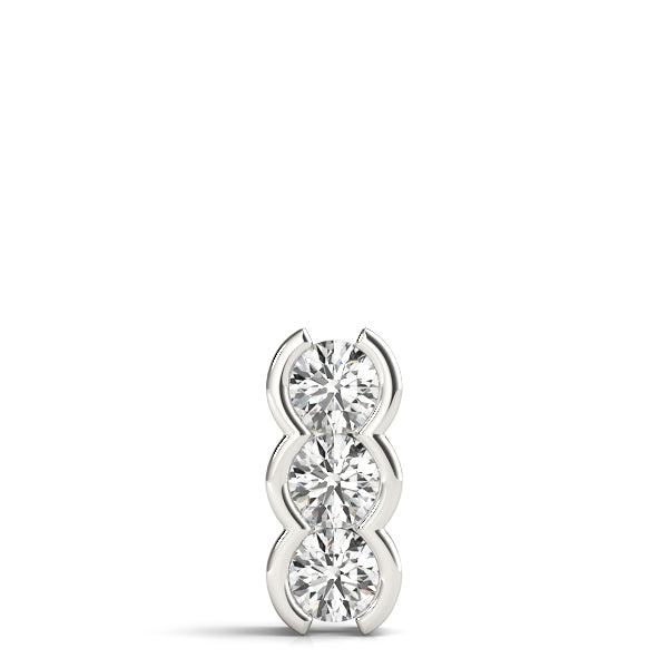 Three-Stone Diamond Pendant · 0.99 ct tw