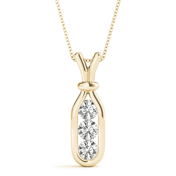 Three-Stone Diamond Pendant · 0.51 ct tw