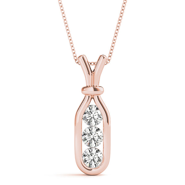 Three-Stone Diamond Pendant · 0.51 ct tw