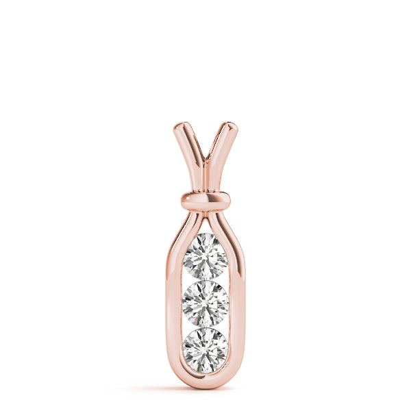 Three-Stone Diamond Pendant · 0.51 ct tw