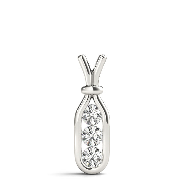 Three-Stone Diamond Pendant · 0.75 ct tw