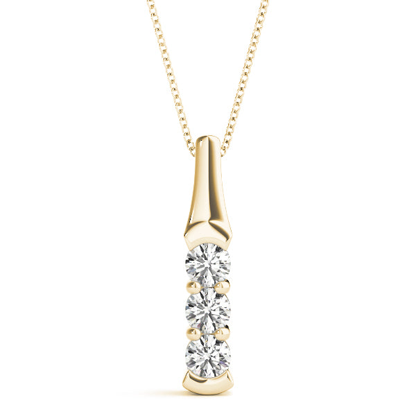 Three-Stone Diamond Pendant · 0.99 ct tw