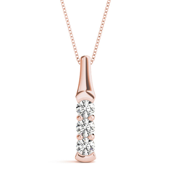 Three-Stone Diamond Pendant · 0.75 ct tw