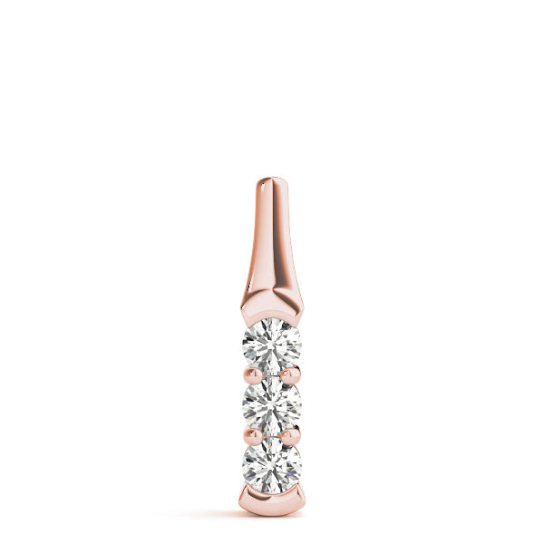 Three-Stone Diamond Pendant · 0.99 ct tw