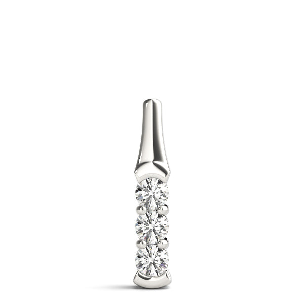 Three-Stone Diamond Pendant · 0.99 ct tw