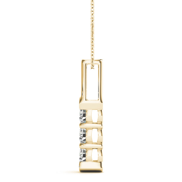 Three-Stone Diamond Pendant · 0.99 ct tw