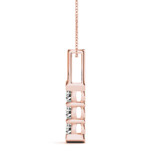 Three-Stone Diamond Pendant · 0.99 ct tw